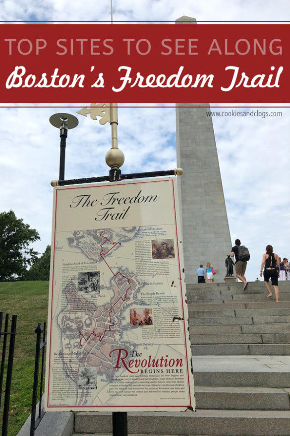 Family travel tips for visiting the Boston Freedom Trail in Boston, Massachusetts with historic sites