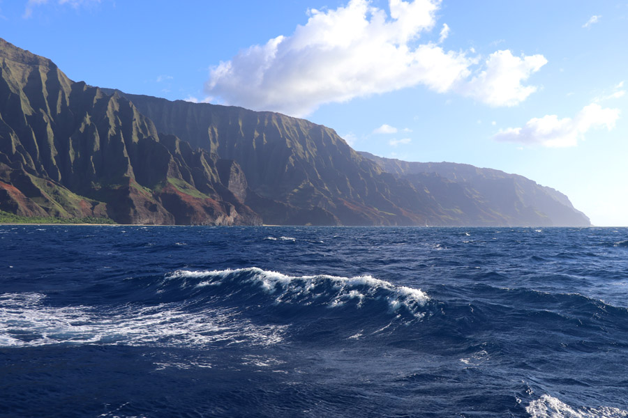 Top things to do in Kauai Hawaii — Kauai Napali Coast boat tour / Na Pali Coast sunset cruise