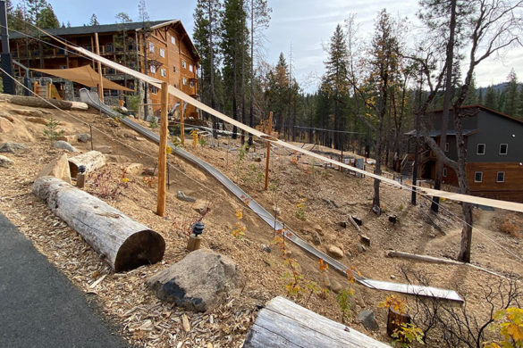 Rush Creek Lodge in Groveland, CA near Yosemite National Park 60-ft Slide