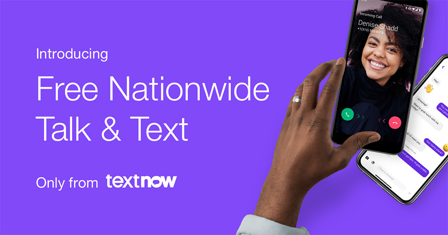 TextNow Free Nationwide Talk and Text Free Cellular Phone Plan