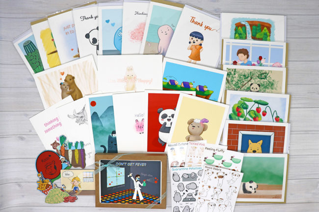 Anelynn.com online store for cute greeting cards, stickers, magnets, prints family-run small business