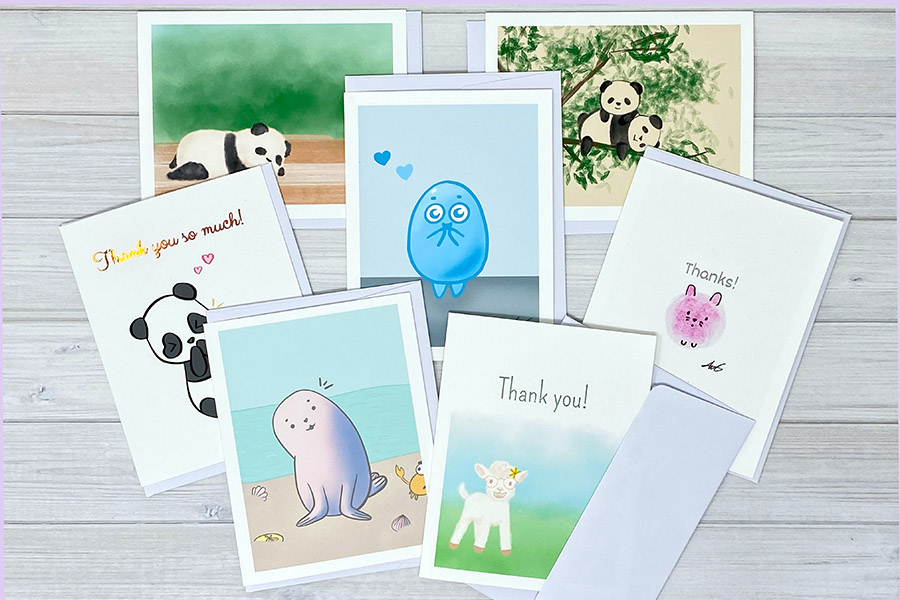 Anelynn.com online store for cute greeting cards, stickers, magnets, prints family-run small business